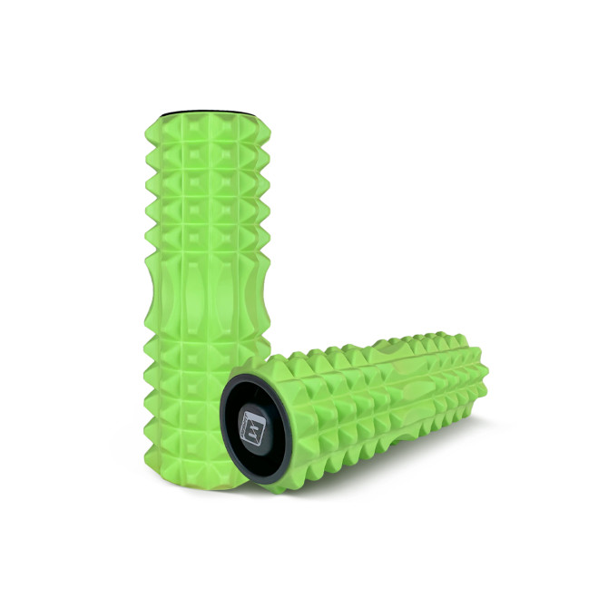 заказать массажный ролик EasyFit Grid Roller 33 см v.1.2 с заглушками (салатовый)