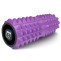 масажний ролик EasyFit Grid Roller 33 см v.1.2 із заглушками (фіолетовий)
