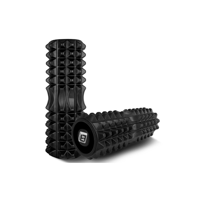 замовити масажний ролик EasyFit Grid Roller 33 см v.1.2 із заглушками (чорний)
