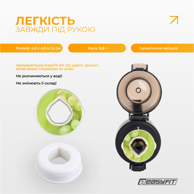 купить капсула “зеленый виноград” для бутылки EasyFit Air Up 