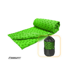 Полотенце для йоги EasyFit Yoga Mat Towel из микрофибры  (Зеленое)
