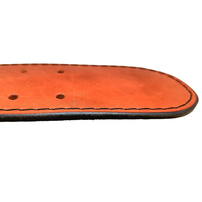 Пояс атлетичний EasyFit DeciBelt (шкіра) коричневий 4XL