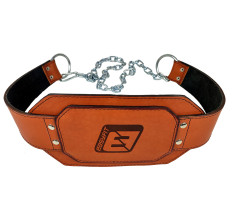 Пояс для отягощений EasyFit (кожа) до 250 кг коричневый