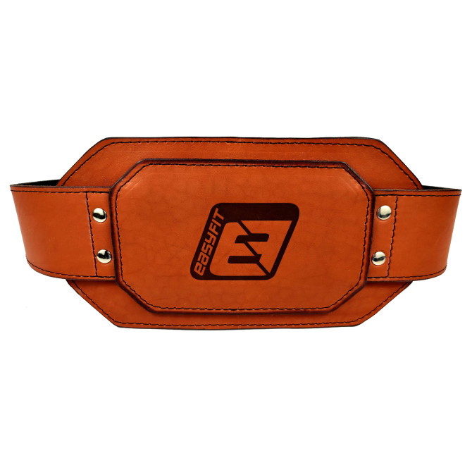 Пояс для отягощений EasyFit (кожа) до 250 кг коричневый
