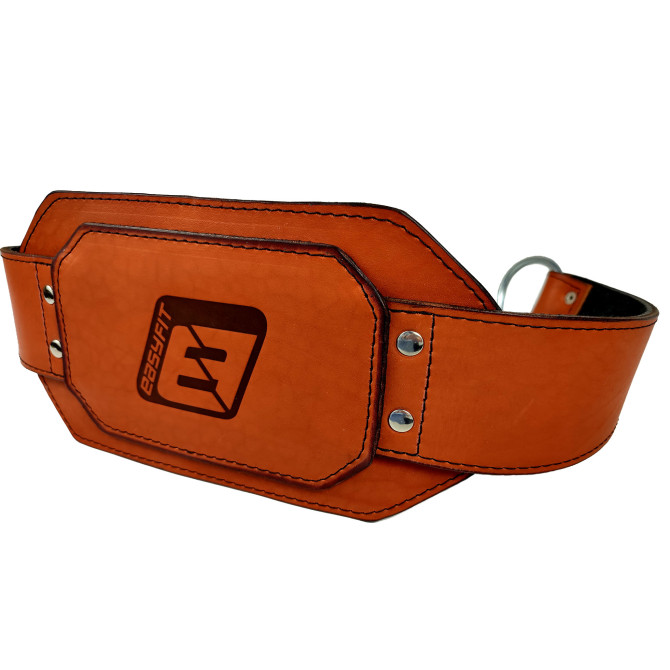 Пояс для отягощений EasyFit (кожа) до 250 кг коричневый