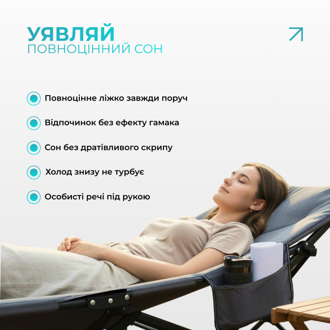 купить раскладушка туристическая EasyFit CozyCamp