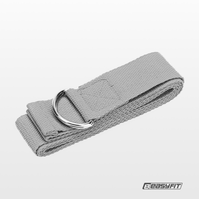 купить ремень для йоги EasyFit серый