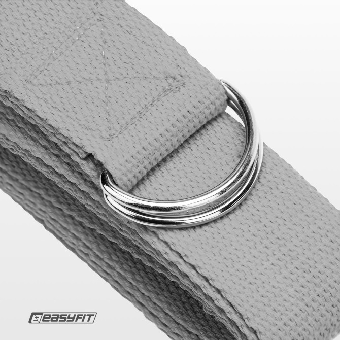 цена на ремень для йоги EasyFit серый