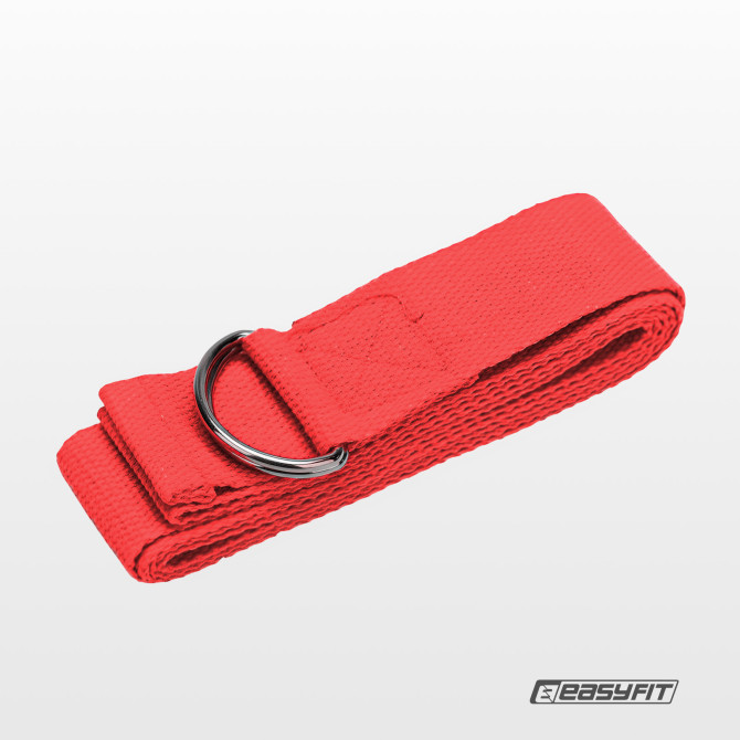 купить ремень для йоги EasyFit красный