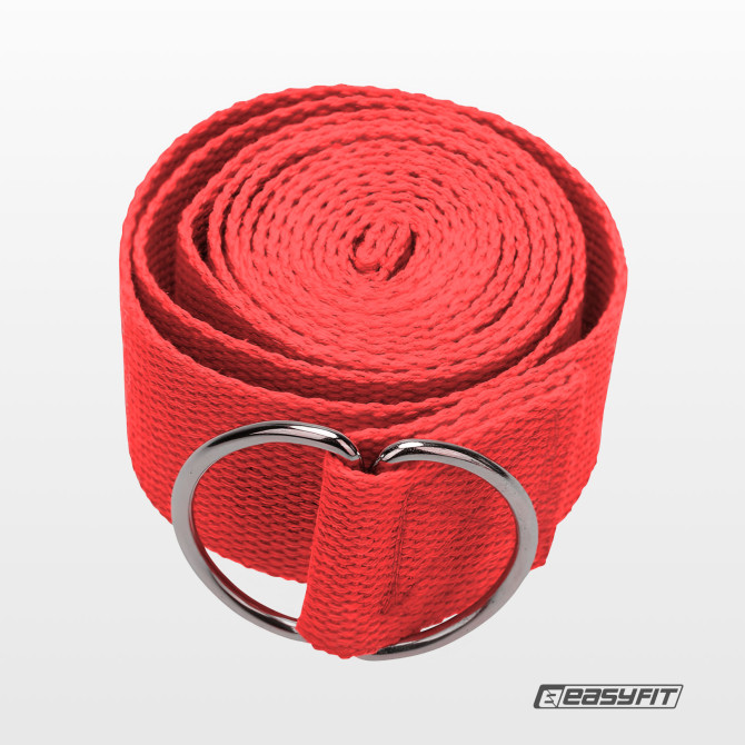 заказать ремень для йоги EasyFit красный