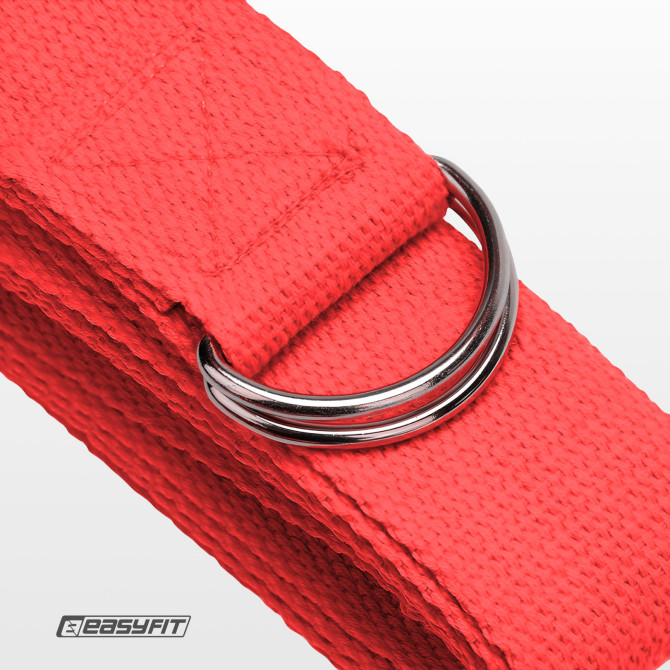 цена на ремень для йоги EasyFit красный