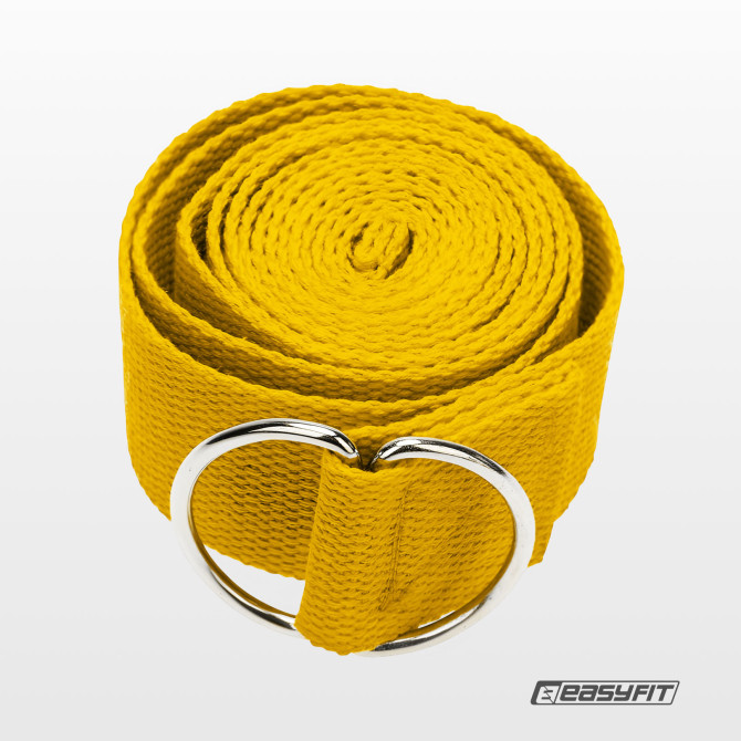 заказать ремень для йоги EasyFit желтый