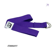 Ремінь для йоги EasyFit з петлею (фіолетовий)
