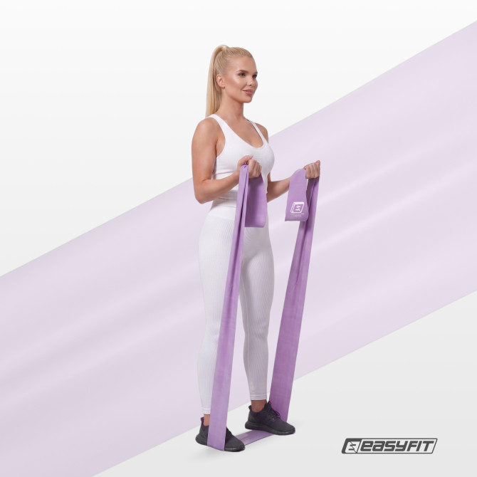 найвигідніша ціна на стрічка для пілатесу EasyFit EPP 0.65 мм пурпурова
