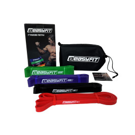Резиновые петли EasyFit: набор 2-65 кг (4 шт)