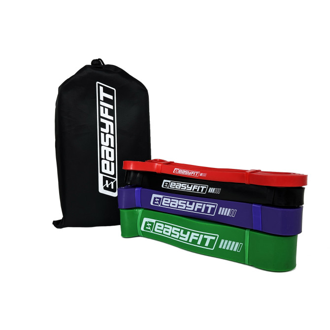 Резиновые петли EasyFit: набор 2-65 кг (4 шт)