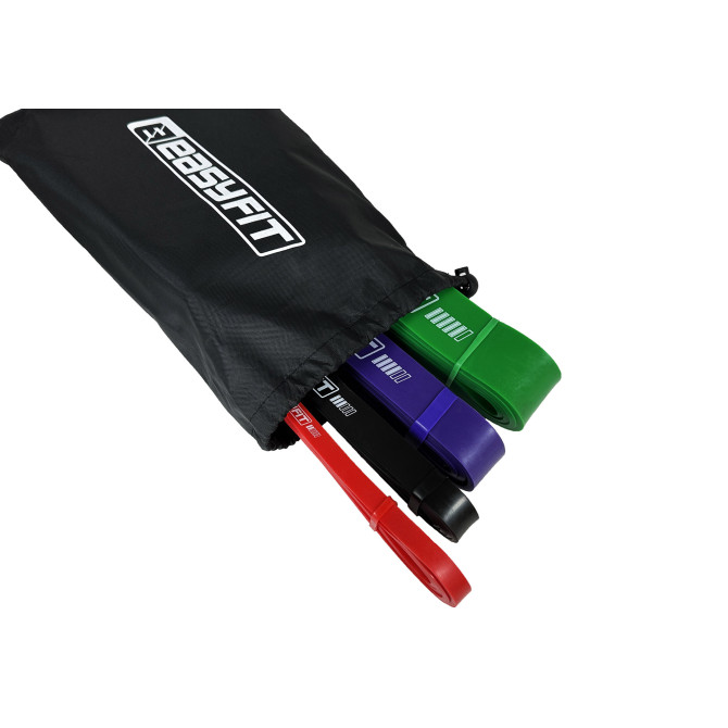 Резиновые петли EasyFit: набор 2-65 кг (4 шт)