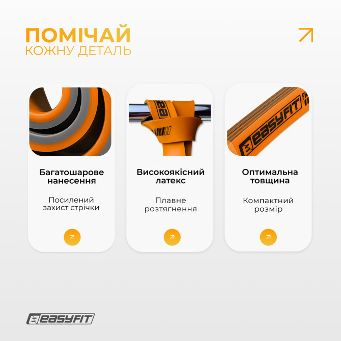 цена на резинка для подтягиваний EasyFit Premium 25-45 кг