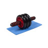 купить ролик для пресса EasyFit с ковриком Красный 3 колеса
