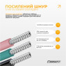 вартість скакалка без шнура EasyFit TwinRope з лічильником 2,8 м білий-рожевий