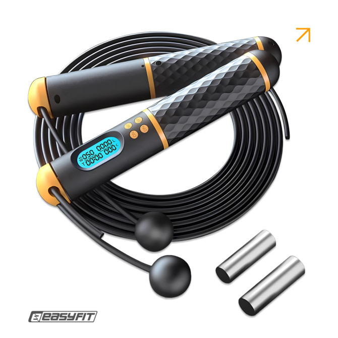 Умная скакалка  EasyFit SmartRope 3 м с утяжелителем (беспроводная)