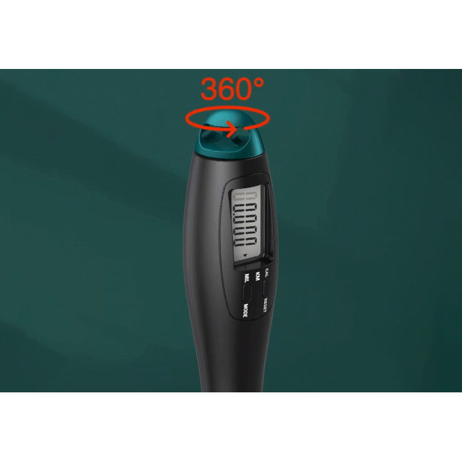 цена на скакалку со счетчиком EasyFit черно-серую