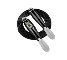 Скоростная скакалка со счетчиком EasyFit черный-серый