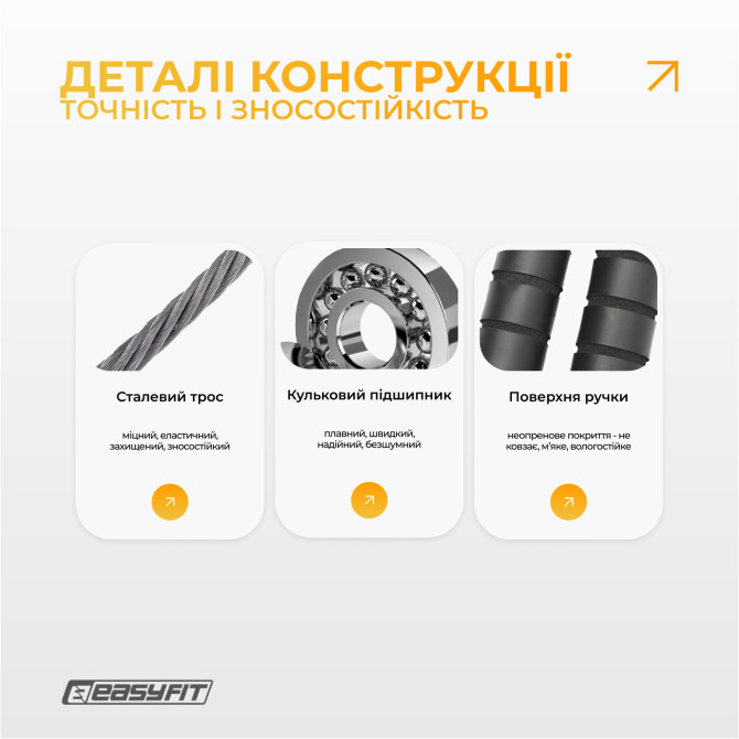 купити недорого скакалка з обважнювачем EasyFit