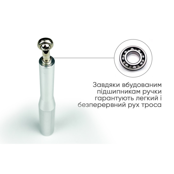 купити швидкісна скакалка EasyFit Aluminium сіра