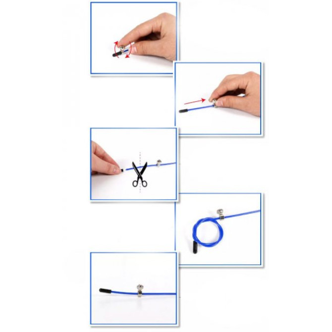 купить скоростная скакалка EasyFit Speed Cable Rope 3 м со стальным тросом, зелёная