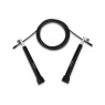 Скоростная скакалка EasyFit Speed Cable Rope 3 м со стальным тросом черная