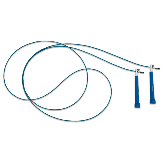 Заказать  скоростную скакалку EasyFit Speed Cable Rope 3 м со стальным тросом синюю