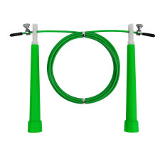 Скоростная скакалка EasyFit Speed Cable Rope 3 м со стальным тросом, зелёная