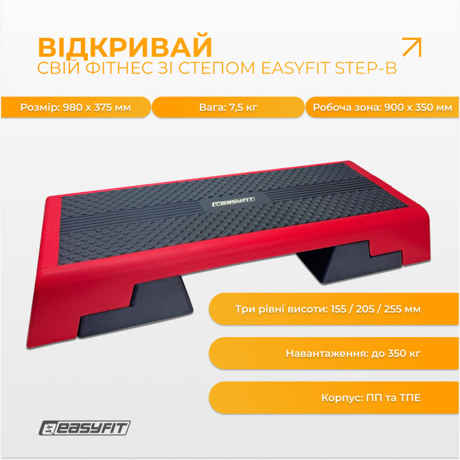 купить степ для аэробики 3-ступенчатый EasyFit