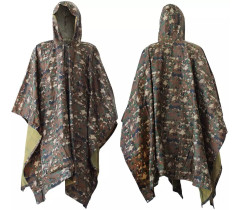 Тактичний дощовик-пончо EasyFit RainC (військовий плащ ЗСУ) камуфляж marpat