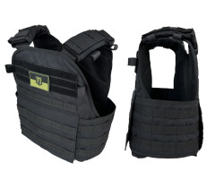 Плитоноска Pantsyr-2 (тактичний військовий жилет, бронежилет MOLLE) Чорний