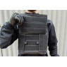 Плитоноска Pantsyr-2 (тактический военный жилет, бронежилет MOLLE) Черный