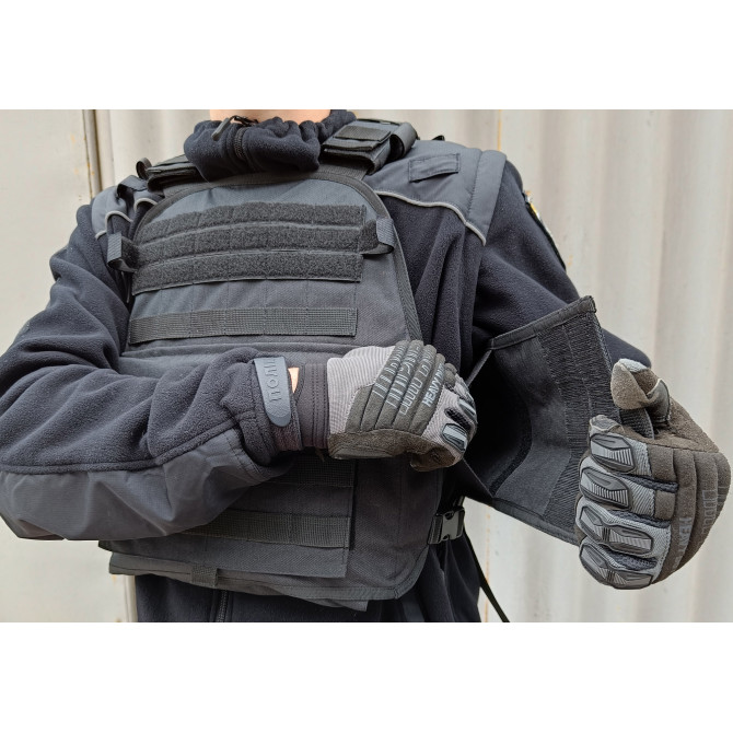 Плитоноска Pantsyr-2 (тактический военный жилет, бронежилет MOLLE) Черный