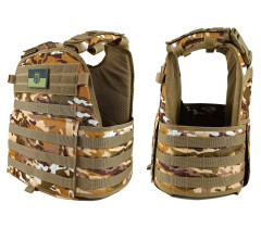 Плитоноска Pantsyr-2 (тактичний військовий жилет, бронежилет MOLLE) Multicam Arid