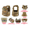 Плитоноска Pantsyr-2 (тактический военный жилет, бронежилет MOLLE) Multicam Arid