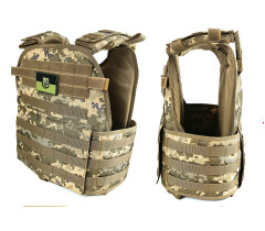 Плитоноска Pantsyr-2 (тактичний військовий жилет, бронежилет MOLLE) піксель ЗСУ MM-14