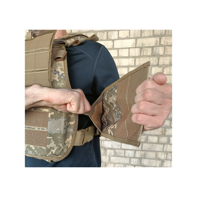 Плитоноска Pantsyr-2 (тактический военный жилет, бронежилет MOLLE) пиксель ВСУ MM-14