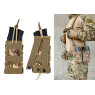 Подсумок под магазин АК/РПК одинарный открытый Multicam Arid степной (MOLLE, подсумок на разгрузку, жилет, РПС)