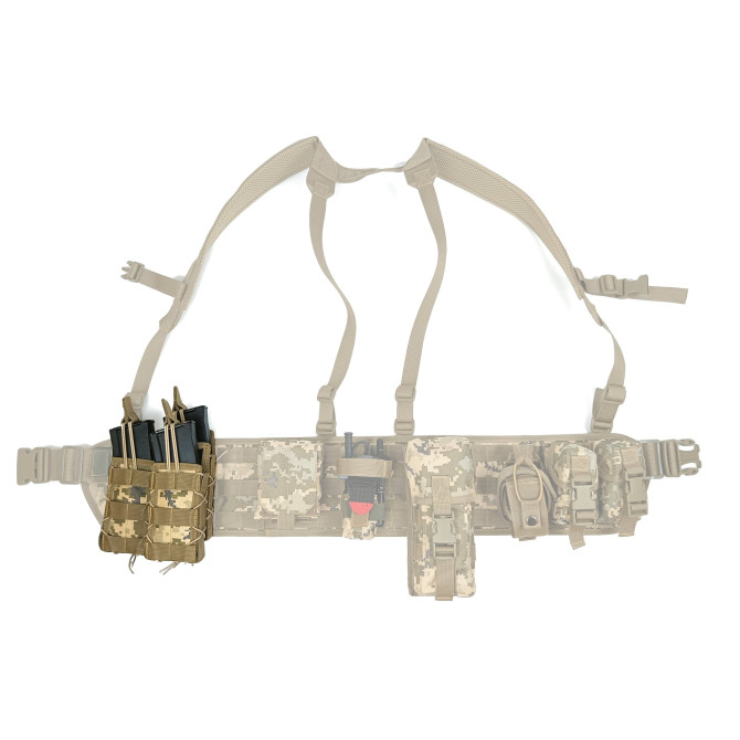 Подсумок под магазин АК/РПК одинарный открытый пиксель ВСУ MM-14 (MOLLE, подсумок на разгрузку, жилет, РПС)