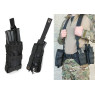 Подсумок под магазин АК/РПК одинарный открытый черный (MOLLE, подсумок на разгрузку, жилет, РПС)