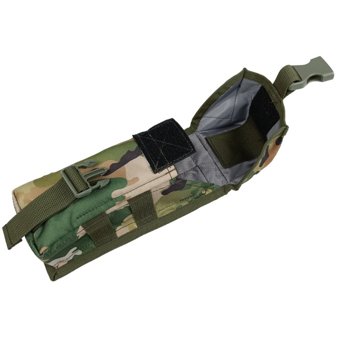 Подсумок под два магазина АК одинарный закрытый мультикам (MOLLE, подсумок на разгрузку, жилет, РПС)