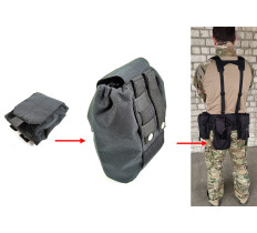 Подсумок для сброса магазинов черный (MOLLE, на тактический пояс, разгрузку, РПС)