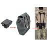 Подсумок для сброса магазинов черный (MOLLE, на тактический пояс, разгрузку, РПС)