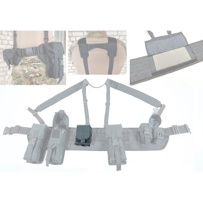 Подсумок для сброса магазинов черный (MOLLE, на тактический пояс, разгрузку, РПС)