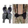 Подсумок гранатный двойной черный (MOLLE, подсумок для гранат на разгрузку, жилет, РПС)